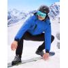imageWULFUL Mens Waterproof Ski Jacket Warm Winter Coats Windproof Winter Jackets for Men Fleece Lined Windbreaker with HoodRoyal Blue