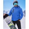 imageWULFUL Mens Waterproof Ski Jacket Warm Winter Coats Windproof Winter Jackets for Men Fleece Lined Windbreaker with HoodRoyal Blue