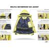 imageWULFUL Mens Waterproof Ski Jacket Warm Winter Coats Windproof Winter Jackets for Men Fleece Lined Windbreaker with HoodYellow