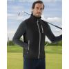 imageWULFUL Mens Windproof Lightweight Golf Vest Outerwear with Pockets Softshell Sleeveless Jacket for Travel Hiking RunningBlack