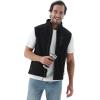 imageWULFUL Mens Windproof Lightweight Golf Vest Outerwear with Pockets Softshell Sleeveless Jacket for Travel Hiking RunningBlack