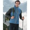 imageWULFUL Mens Windproof Lightweight Golf Vest Outerwear with Pockets Softshell Sleeveless Jacket for Travel Hiking RunningLake Blue