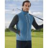 imageWULFUL Mens Windproof Lightweight Golf Vest Outerwear with Pockets Softshell Sleeveless Jacket for Travel Hiking RunningLake Blue