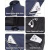 imageWULFUL Mens Windproof Lightweight Golf Vest Outerwear with Pockets Softshell Sleeveless Jacket for Travel Hiking RunningNavy