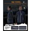 imageWULFUL Mens Windproof Lightweight Golf Vest Outerwear with Pockets Softshell Sleeveless Jacket for Travel Hiking RunningNavy