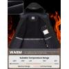 imageWULFUL Mens Winter Coats Waterproof Ski Jacket Warm Windproof Winter Windbreaker Jackets for Men with HoodBlack0047