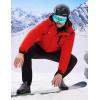 imageWULFUL Mens Winter Coats Waterproof Ski Jacket Warm Windproof Winter Windbreaker Jackets for Men with HoodRed0047