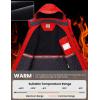 imageWULFUL Mens Winter Coats Waterproof Ski Jacket Warm Windproof Winter Windbreaker Jackets for Men with HoodRed0047