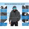 imageWULFUL Mens Winter Coats Waterproof Ski Jacket Warm Windproof Winter Windbreaker Jackets for Men with HoodSolid Dark Grey0047