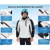 imageWULFUL Mens Winter Coats Waterproof Ski Jacket Warm Windproof Winter Windbreaker Jackets for Men with HoodWhite0047