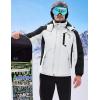 imageWULFUL Mens Winter Coats Waterproof Ski Jacket Warm Windproof Winter Windbreaker Jackets for Men with HoodWhite0047