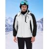imageWULFUL Mens Winter Coats Waterproof Ski Jacket Warm Windproof Winter Windbreaker Jackets for Men with HoodWhite0047