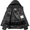 imageWULFUL Womens Waterproof Ski Jacket Warm Winter Coats Windproof Winter Jackets for Women Fleece Lined Windbreaker with HoodBlack