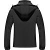 imageWULFUL Womens Waterproof Ski Jacket Warm Winter Coats Windproof Winter Jackets for Women Fleece Lined Windbreaker with HoodBlackn2