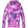 imageWULFUL Womens Waterproof Ski Jacket Warm Winter Coats Windproof Winter Jackets for Women Fleece Lined Windbreaker with HoodDigital Printing03