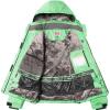imageWULFUL Womens Waterproof Ski Jacket Warm Winter Coats Windproof Winter Jackets for Women Fleece Lined Windbreaker with HoodFluorescent Green