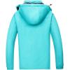 imageWULFUL Womens Waterproof Ski Jacket Warm Winter Coats Windproof Winter Jackets for Women Fleece Lined Windbreaker with HoodLight Blue
