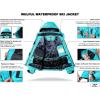 imageWULFUL Womens Waterproof Ski Jacket Warm Winter Coats Windproof Winter Jackets for Women Fleece Lined Windbreaker with HoodLight Blue