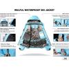 imageWULFUL Womens Waterproof Ski Jacket Warm Winter Coats Windproof Winter Jackets for Women Fleece Lined Windbreaker with HoodLight Bluenew