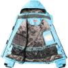 imageWULFUL Womens Waterproof Ski Jacket Warm Winter Coats Windproof Winter Jackets for Women Fleece Lined Windbreaker with HoodLight Bluenew