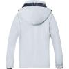 imageWULFUL Womens Waterproof Ski Jacket Warm Winter Coats Windproof Winter Jackets for Women Fleece Lined Windbreaker with HoodLight Greynew