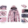 imageWULFUL Womens Waterproof Ski Jacket Warm Winter Coats Windproof Winter Jackets for Women Fleece Lined Windbreaker with HoodPink Camo