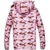 imageWULFUL Womens Waterproof Ski Jacket Warm Winter Coats Windproof Winter Jackets for Women Fleece Lined Windbreaker with HoodPink Camo