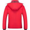 imageWULFUL Womens Waterproof Ski Jacket Warm Winter Coats Windproof Winter Jackets for Women Fleece Lined Windbreaker with HoodRedn2
