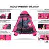 imageWULFUL Womens Waterproof Ski Jacket Warm Winter Coats Windproof Winter Jackets for Women Fleece Lined Windbreaker with HoodRose Red