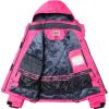 imageWULFUL Womens Waterproof Ski Jacket Warm Winter Coats Windproof Winter Jackets for Women Fleece Lined Windbreaker with HoodRose Red