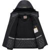 imageWULFUL Womens Waterproof Snow Ski Jacket Mountain Windproof Winter Coat with Detachable HoodBlack