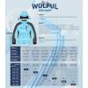 imageWULFUL Womens Waterproof Snow Ski Jacket Mountain Windproof Winter Coat with Detachable HoodBlueblack