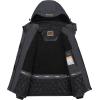 imageWULFUL Womens Waterproof Snow Ski Jacket Mountain Windproof Winter Coat with Detachable HoodDark Grey