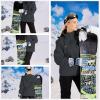 imageWULFUL Womens Waterproof Snow Ski Jacket Mountain Windproof Winter Coat with Detachable HoodDark Grey