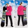 imageWULFUL Womens Waterproof Snow Ski Jacket Mountain Windproof Winter Coat with Detachable HoodPeach Red