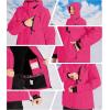 imageWULFUL Womens Waterproof Snow Ski Jacket Mountain Windproof Winter Coat with Detachable HoodPeach Red