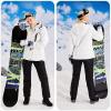 imageWULFUL Womens Waterproof Snow Ski Jacket Mountain Windproof Winter Coat with Detachable HoodWhite