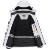 imageWULFUL Womens Waterproof Snow Ski Jacket Mountain Windproof Winter Coat with Detachable HoodWhiteblack