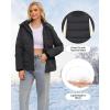 imageWULFUL Womens Winter Coats Lightweight Warm Thicken Puffer Jacket Waterproof Quilted Winter Jackets with Removable HoodDark Grey