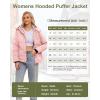 imageWULFUL Womens Winter Coats Lightweight Warm Thicken Puffer Jacket Waterproof Quilted Winter Jackets with Removable HoodPink