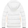 imageWULFUL Womens Winter Coats Lightweight Warm Thicken Puffer Jacket Waterproof Quilted Winter Jackets with Removable HoodWhite