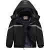 imageWULFUL Boys Waterproof Ski Coat Winter Warm Snow Coat with Hood