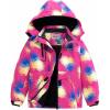 imageWULFUL Girls Waterproof Ski Jacket Warm Fleece Hooded Winter Snow CoatPattern 3