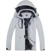 imageWULFUL Mens Waterproof Ski Jacket Warm Winter Coats Windproof Winter Jackets for Men Fleece Lined Windbreaker with HoodLight Greynew