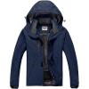 imageWULFUL Mens Waterproof Ski Jacket Warm Winter Coats Windproof Winter Jackets for Men Fleece Lined Windbreaker with HoodNavy Bluen2