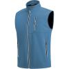 imageWULFUL Mens Windproof Lightweight Golf Vest Outerwear with Pockets Softshell Sleeveless Jacket for Travel Hiking RunningLake Blue