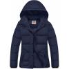 imageWULFUL Womens Winter Coats Lightweight Warm Thicken Puffer Jacket Waterproof Quilted Winter Jackets with Removable HoodNavy