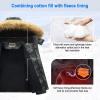 imageWULFUL Boys Girls Winter Coats Waterproof Fleece Lined Puffer Jackets Kids Thicken Outerwear With Detachable HoodCamouflage