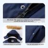 imageWULFUL Boys Girls Winter Coats Waterproof Fleece Lined Puffer Jackets Kids Thicken Outerwear With Detachable HoodNavy