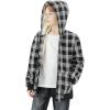 imageWULFUL Boys Hoodies Fleece Jackets Plaid Winter Coat Warm 514 YearsBlack 758
